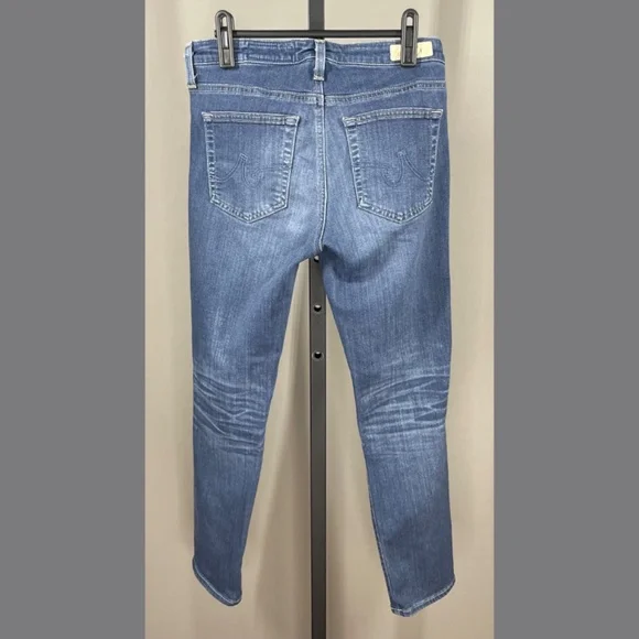 Adriano Goldschmied Jeans Womens 27 blue denim prima crop skinny designer casual - Picture 7 of 9